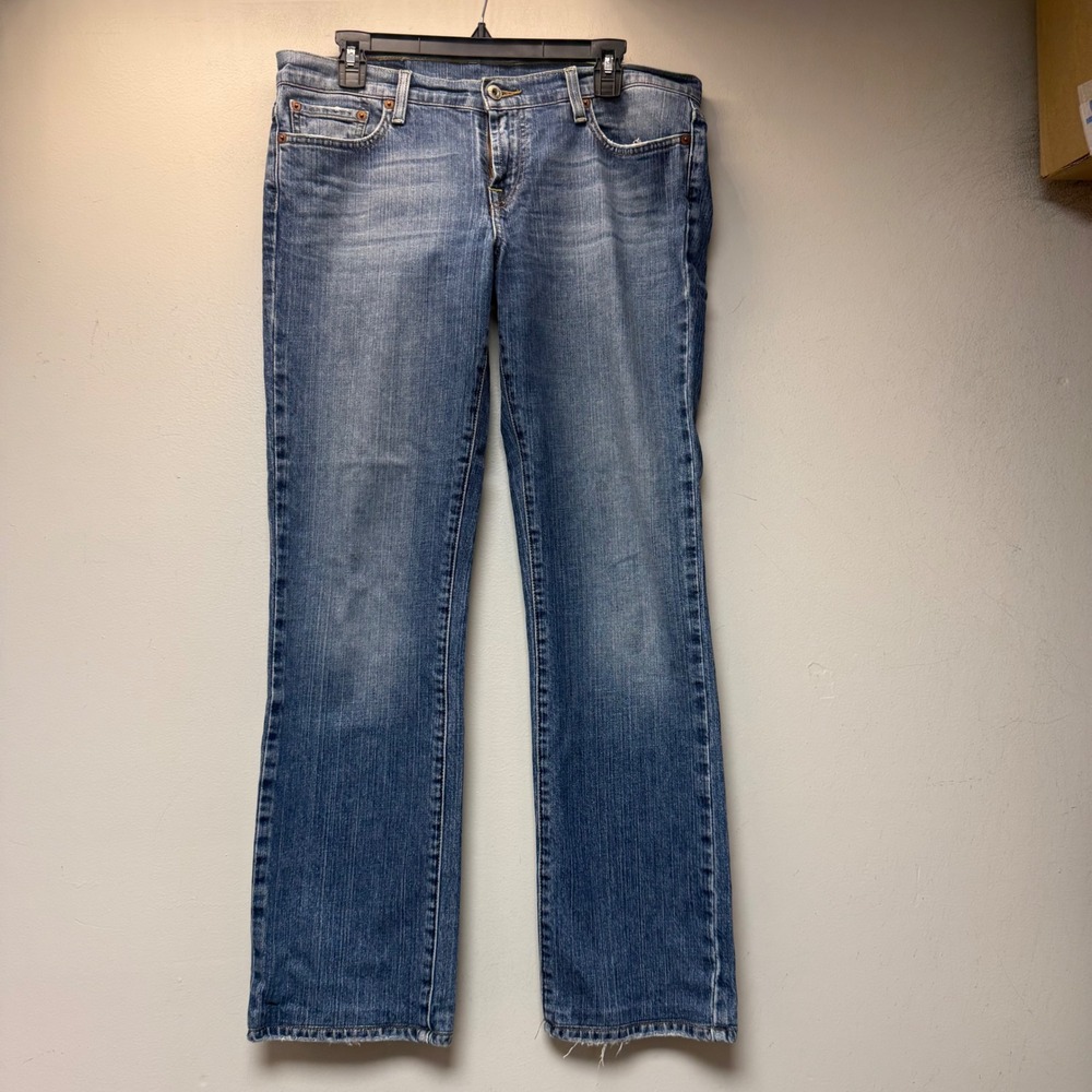 Lucky Brand Sundown Straight Jeans Womens 31 Blue Excellent Medium Wash Denim